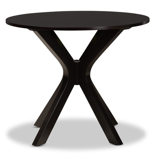 Baxton Studio - Kenji Dining Table in Dark Brown - RH7208T-Dark Brown-35-IN-DT view 2