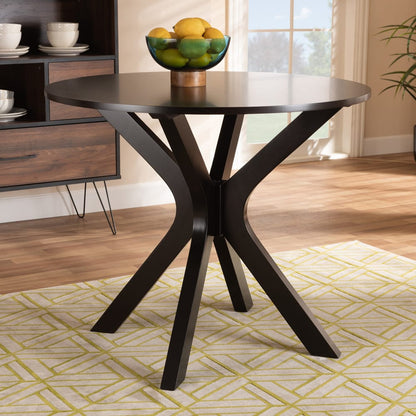Baxton Studio - Kenji Dining Table in Dark Brown - RH7208T-Dark Brown-35-IN-DT view 5
