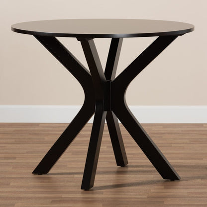 Baxton Studio - Kenji Dining Table in Dark Brown - RH7208T-Dark Brown-35-IN-DT view 6