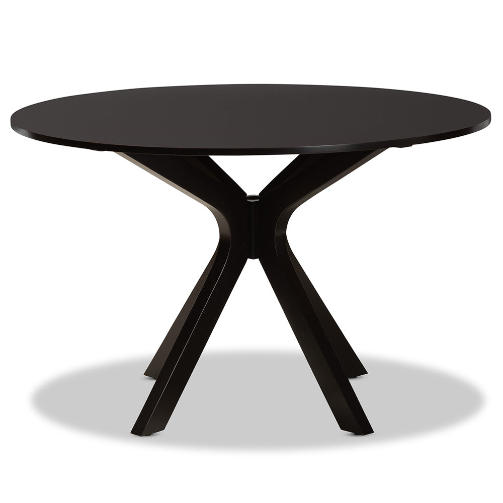 Baxton Studio - Kenji Dining Table in Dark Brown - RH7208T-Dark Brown-48-IN-DT view 2