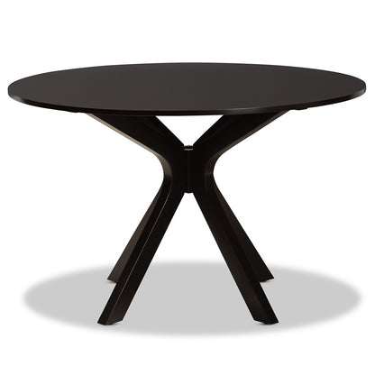 Baxton Studio - Kenji Dining Table in Dark Brown - RH7208T-Dark Brown-48-IN-DT view 2