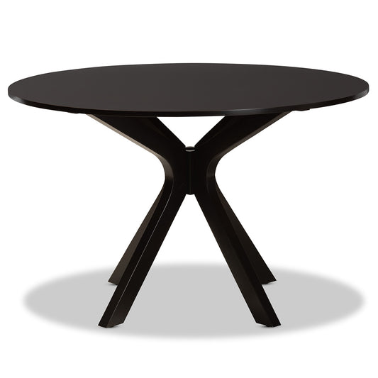 Baxton Studio - Kenji Dining Table in Dark Brown - RH7208T-Dark Brown-48-IN-DT view 2