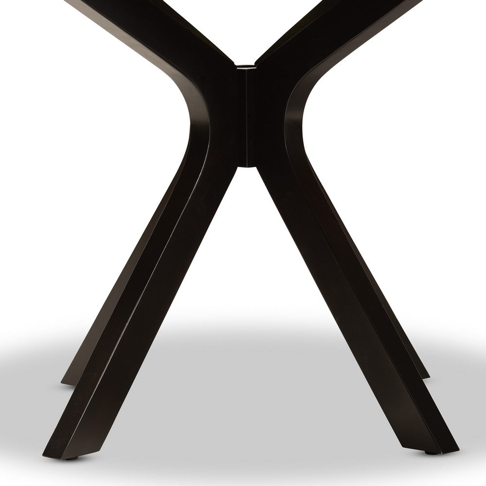 Baxton Studio - Kenji Dining Table in Dark Brown - RH7208T-Dark Brown-48-IN-DT view 4