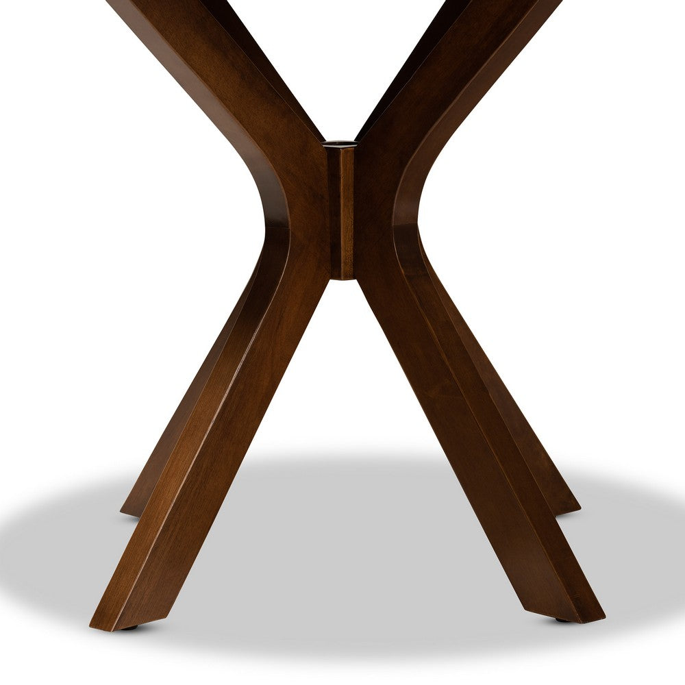 Baxton Studio - Kenji Dining Table in Walnut - RH7208T-Walnut-35-IN-DT view 4