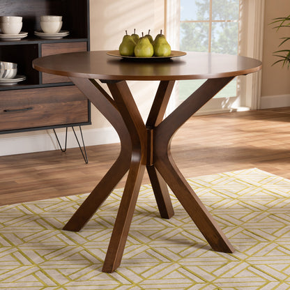 Baxton Studio - Kenji Dining Table in Walnut - RH7208T-Walnut-35-IN-DT view 5