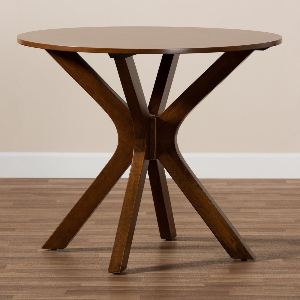 Baxton Studio - Kenji Dining Table in Walnut - RH7208T-Walnut-35-IN-DT view 6