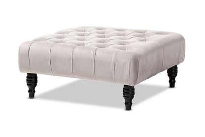 Baxton Studio - Keswick Ottoman - 502-Slate Grey-Otto view 1
