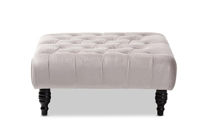 Baxton Studio - Keswick Ottoman - 502-Slate Grey-Otto view 2