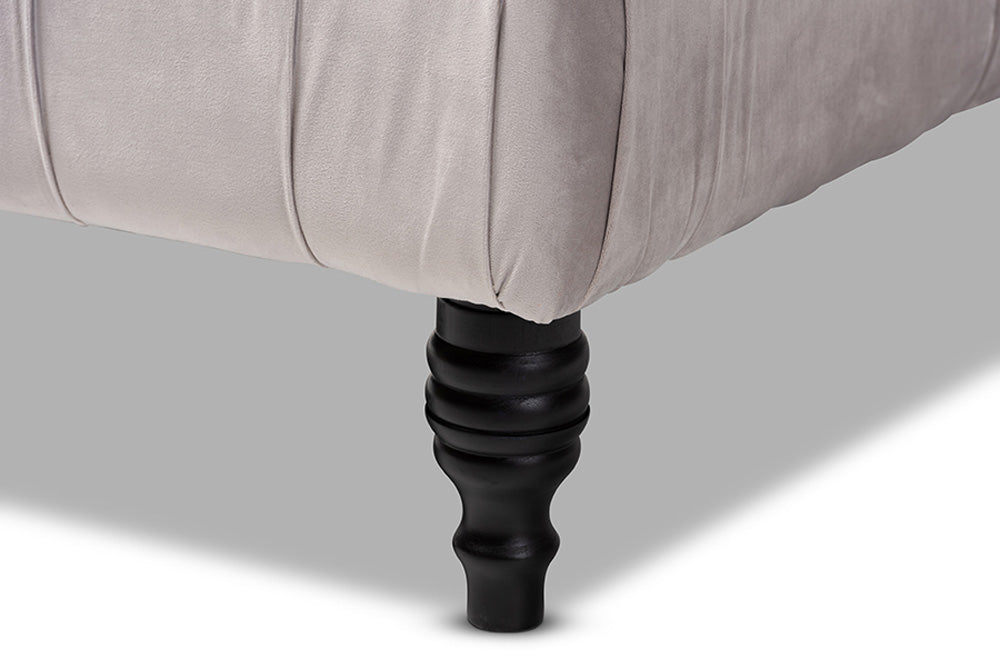 Baxton Studio - Keswick Ottoman - 502-Slate Grey-Otto view 4