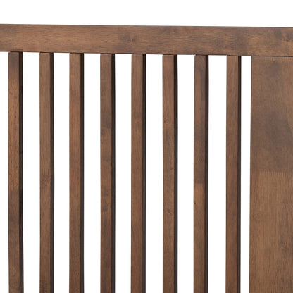 Baxton Studio - Kioshi King Size Bed in Ash Walnut - Kioshi-Ash Walnut-King view 4