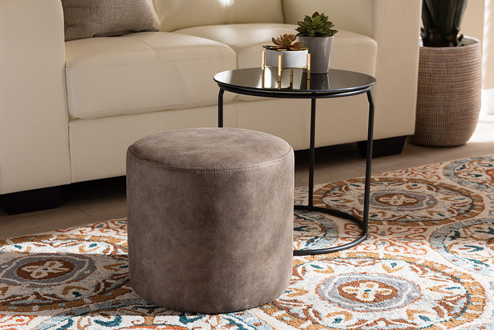 Baxton Studio - Kira Table Set - 180430-Grey/Black-2PC Set view 4