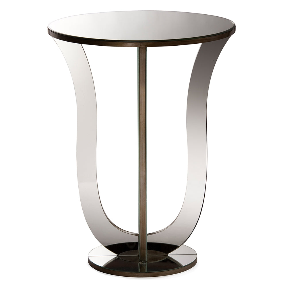 Baxton Studio - Kylie Side Table in "Silver" Mirrored - RS1242 view 2
