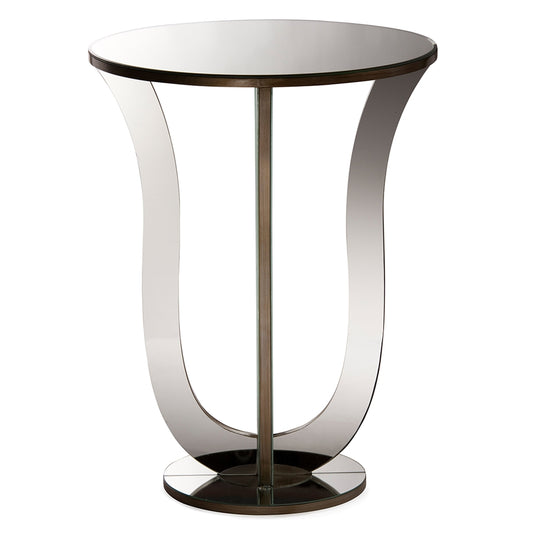 Baxton Studio - Kylie Side Table in "Silver" Mirrored - RS1242 view 2