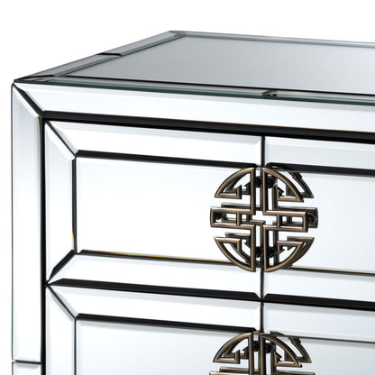 Baxton Studio - Laken End Table in Mirrored/Sliver - RXF-2222-ET view 5