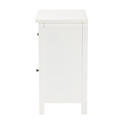 Baxton Studio - Lambert End Table in White - JY20B083-White-ET view 4