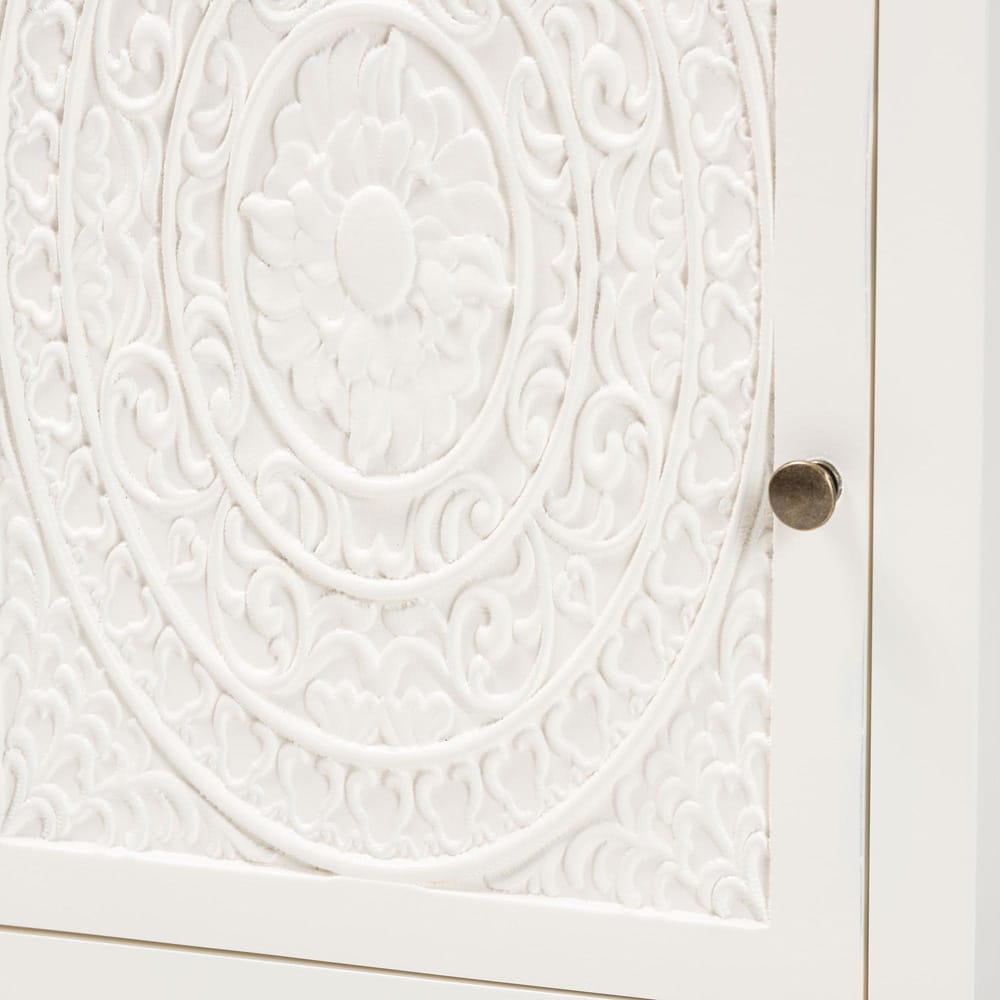 Baxton Studio - Lambert End Table in White - JY20B083-White-ET view 6