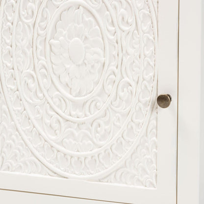 Baxton Studio - Lambert End Table in White - JY20B083-White-ET view 6