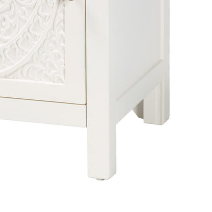 Baxton Studio - Lambert End Table in White - JY20B083-White-ET view 7