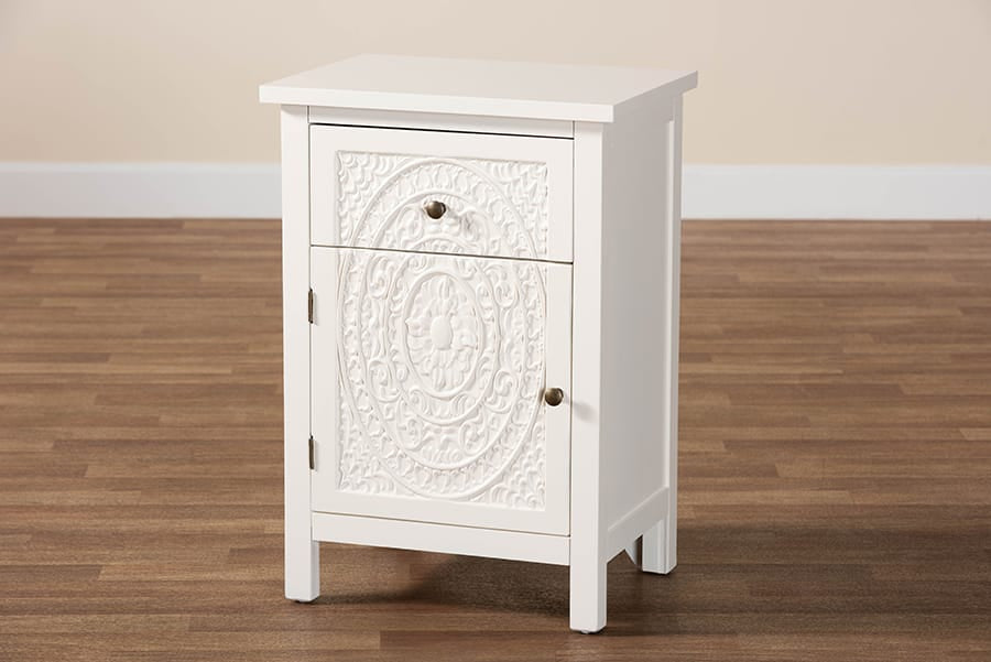 Baxton Studio - Lambert End Table in White - JY20B083-White-ET view 10