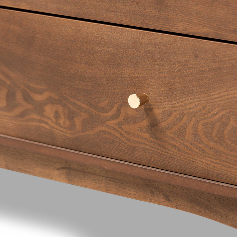 Baxton Studio - Landis Dresser in Ash Walnut/Gold - MG9002-Ash Walnut-6DW-Dresser view 5