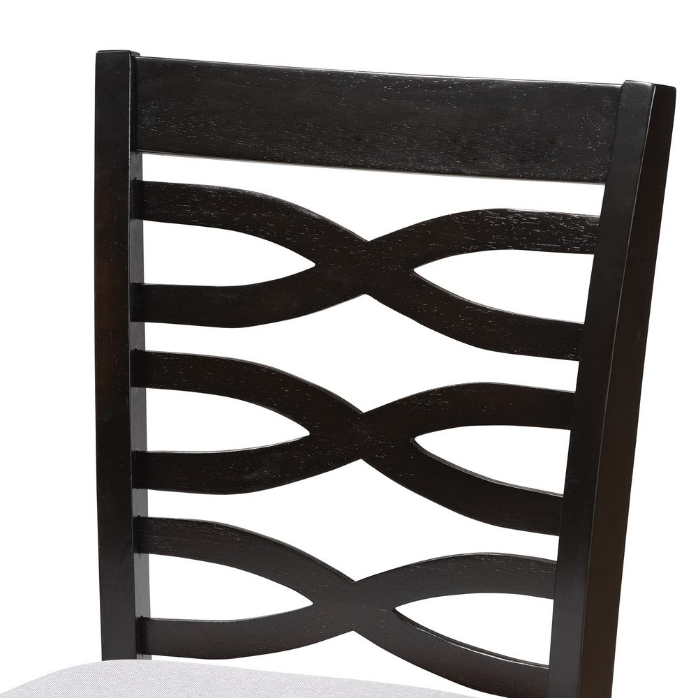 Baxton Studio - Lanier Set of 2 Counter Stools in Gray/Espresso - RH318P-Grey/Dark Brown-PC view 4