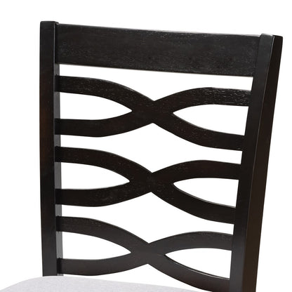 Baxton Studio - Lanier Set of 2 Counter Stools in Gray/Espresso - RH318P-Grey/Dark Brown-PC view 4