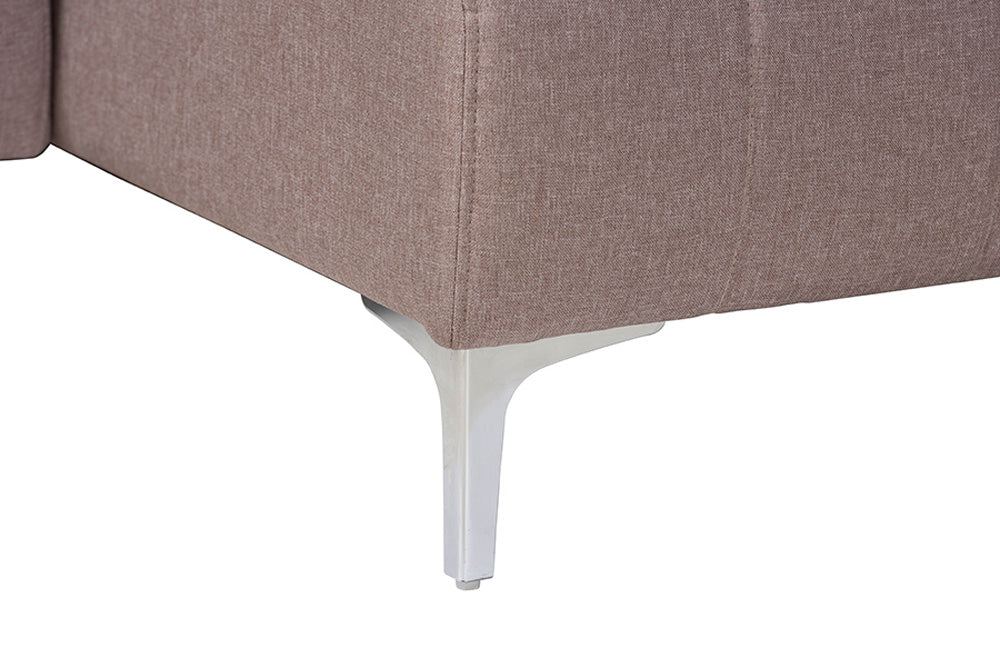 Baxton Studio - LaNoma Sleeper Sofa - LaNoma-Clay-RFC view 4