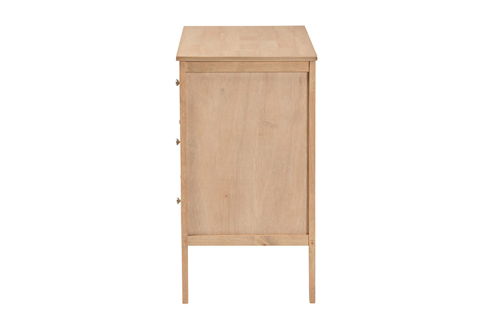 Baxton Studio - Lara Dresser - Lara-Natural Wood-Dresser view 4