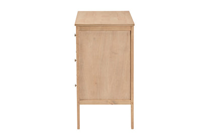 Baxton Studio - Lara Dresser - Lara-Natural Wood-Dresser view 4