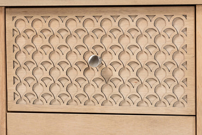 Baxton Studio - Lara Dresser - Lara-Natural Wood-Dresser view 6