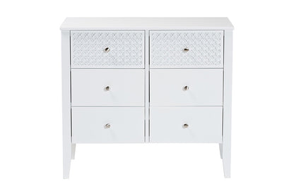 Baxton Studio - Lara Dresser - Lara-White Solid-Dresser view 3