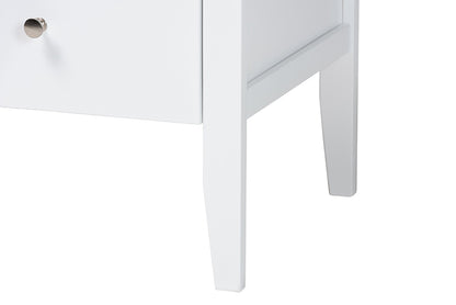 Baxton Studio - Lara Dresser - Lara-White Solid-Dresser view 7