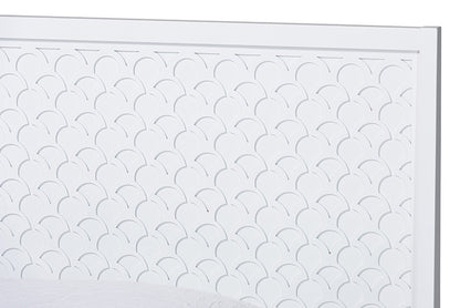 Baxton Studio - Lara Twin Size Bed - Lara-White Solid-Twin Bed view 4