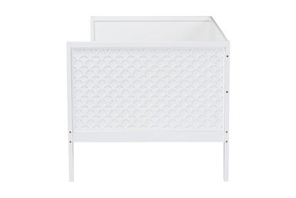 Baxton Studio - Lara Twin Size Daybed - Lara-White Solid-Daybed-Twin view 2