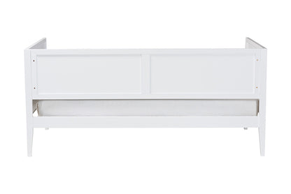 Baxton Studio - Lara Twin Size Daybed - Lara-White Solid-Daybed-Twin view 3