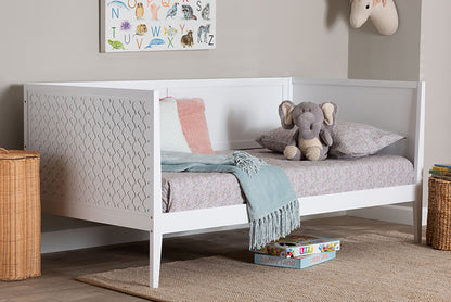 Baxton Studio - Lara Twin Size Daybed - Lara-White Solid-Daybed-Twin view 5