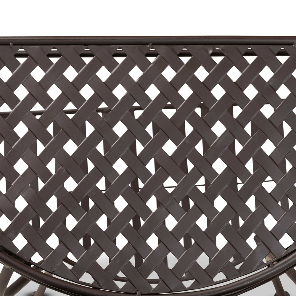 Baxton Studio - Laraine Console Table in Brown - H01-99057A-Metal Console Table view 5