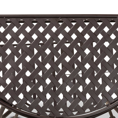 Baxton Studio - Laraine Console Table in Brown - H01-99057A-Metal Console Table view 5