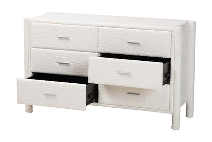 Baxton Studio - Laria Dresser - BBT2054 A1-White-Dresser view 2