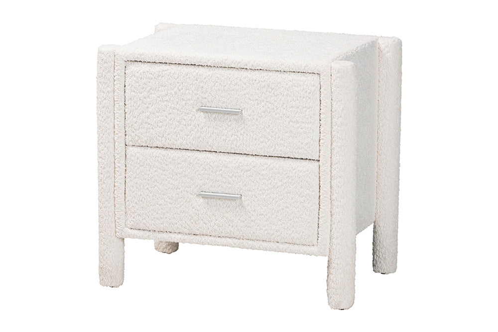 Baxton Studio - Laria King Bedroom Set - BBT61176 A1-White-King 4PC Bedroom Set view 4