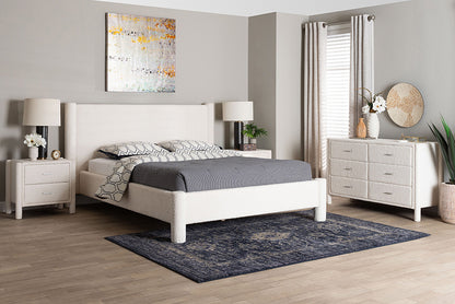 Baxton Studio - Laria King Bedroom Set - BBT61176 A1-White-King 4PC Bedroom Set view 5