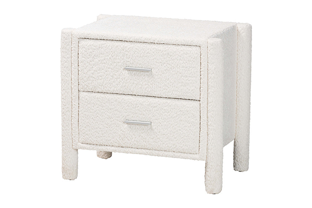 Baxton Studio - Laria King Bedroom Set - BBT61176 A1-White-King 5PC Bedroom Set view 6