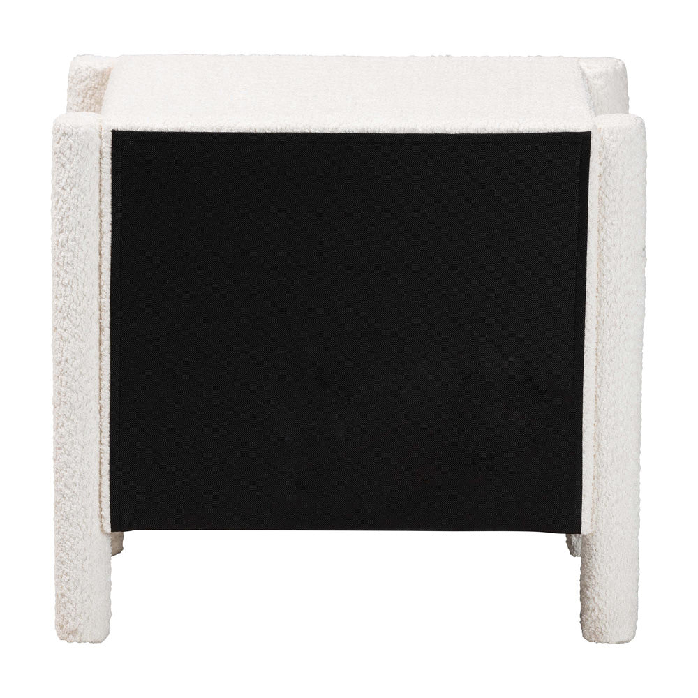 Baxton Studio - Laria Nightstand in White - BBT3225-White-NS view 5