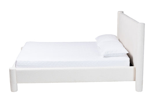 Baxton Studio - Laria Queen Size Bed - BBT61176 A1-White-Queen view 2