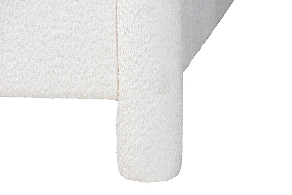 Baxton Studio - Laria Queen Size Bed - BBT61176 A1-White-Queen view 6