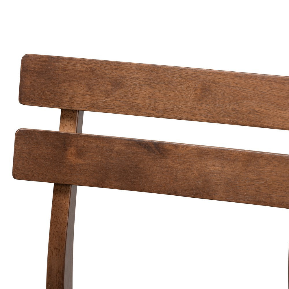 Baxton Studio - Larine Set of 2 Counter Stools in Dark Grey/Walnut - Boba-Dark Grey/Walnut-Counter Stool view 4