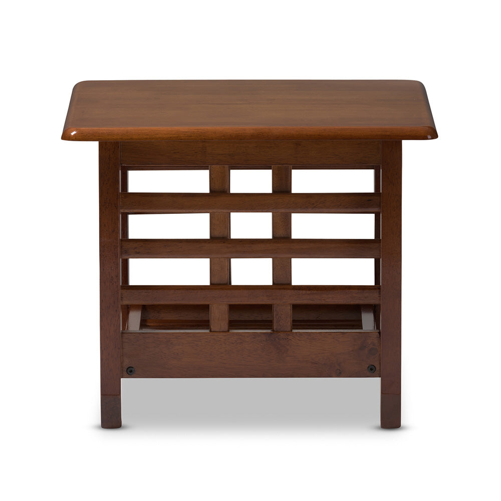 Baxton Studio - Larissa End Table in "Cherry" Brown - SW5218-Cherry-TS2-ET view 2