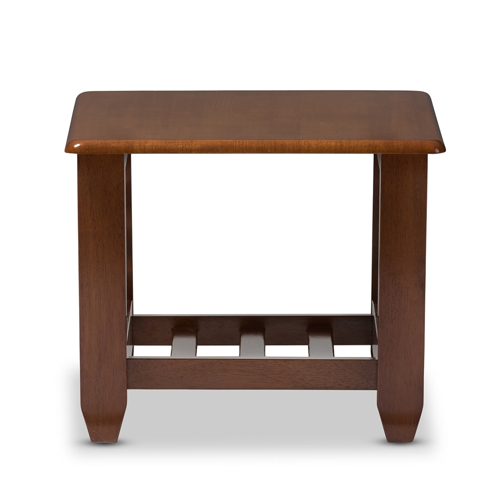 Baxton Studio - Larissa End Table in "Cherry" Brown - SW5218-Cherry-TS2-ET view 3