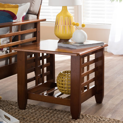 Baxton Studio - Larissa End Table in "Cherry" Brown - SW5218-Cherry-TS2-ET view 4
