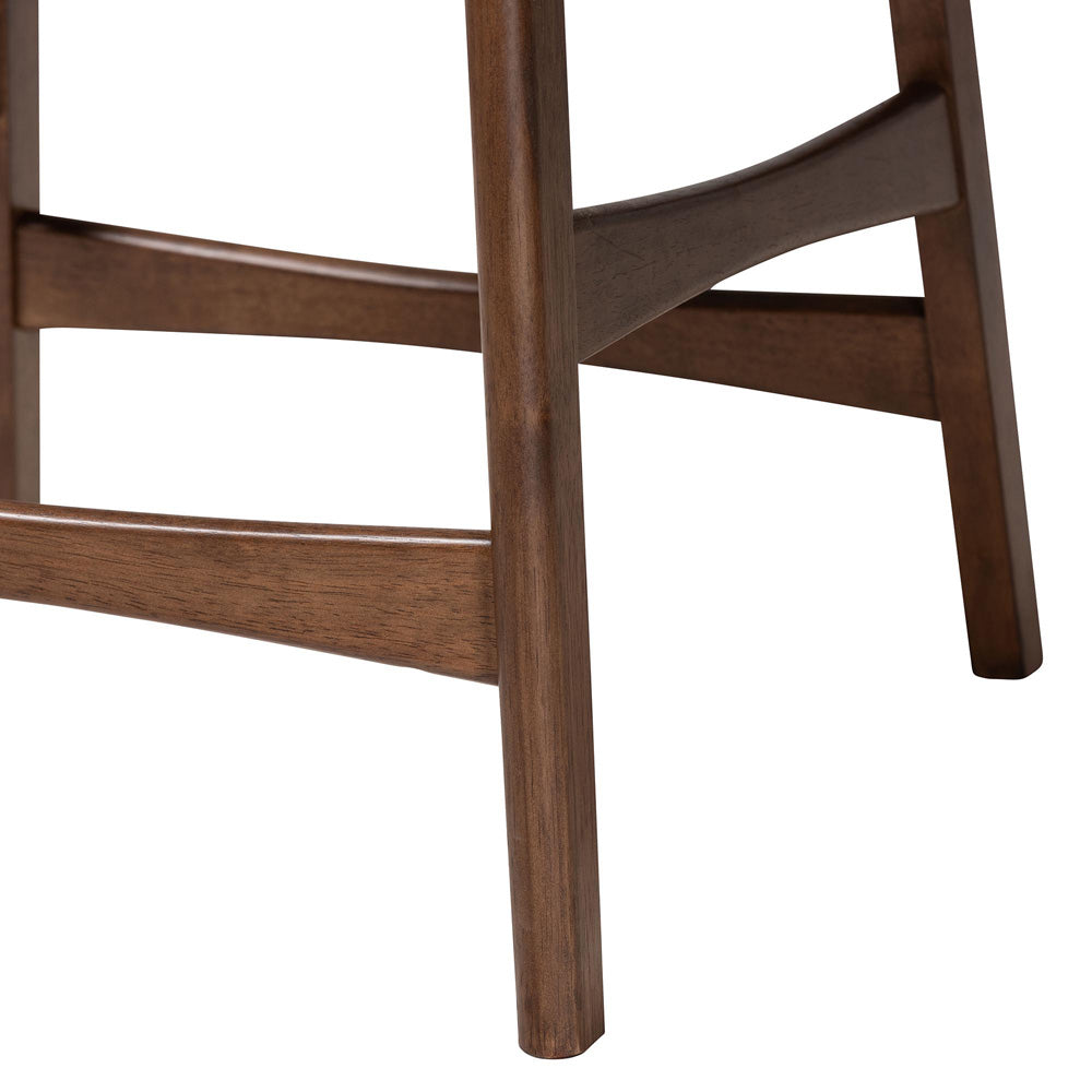 Baxton Studio - Latina Set of 2 Bar Stools in Black - Latina Barstool-Black PVC view 5